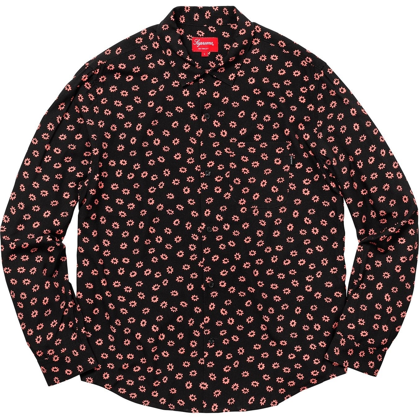 Flowers L/S Rayon Shirt view 5